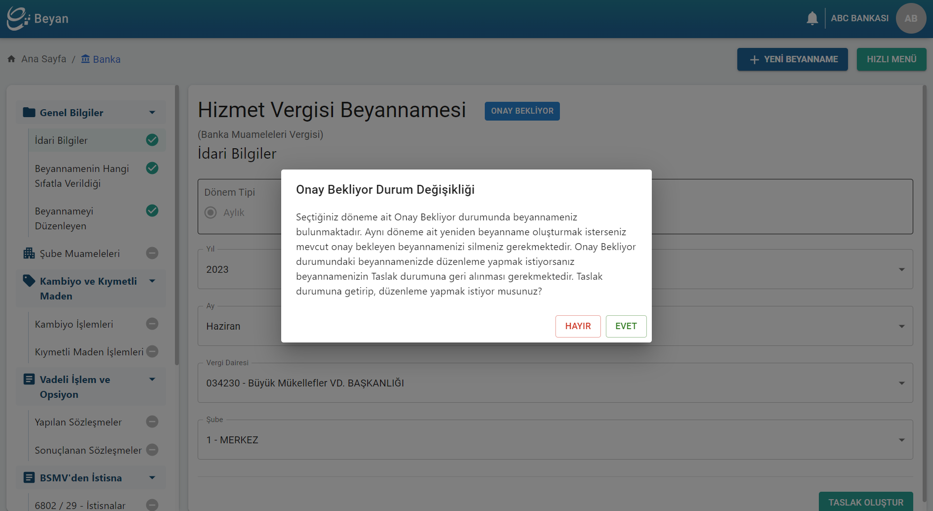 e-Beyan